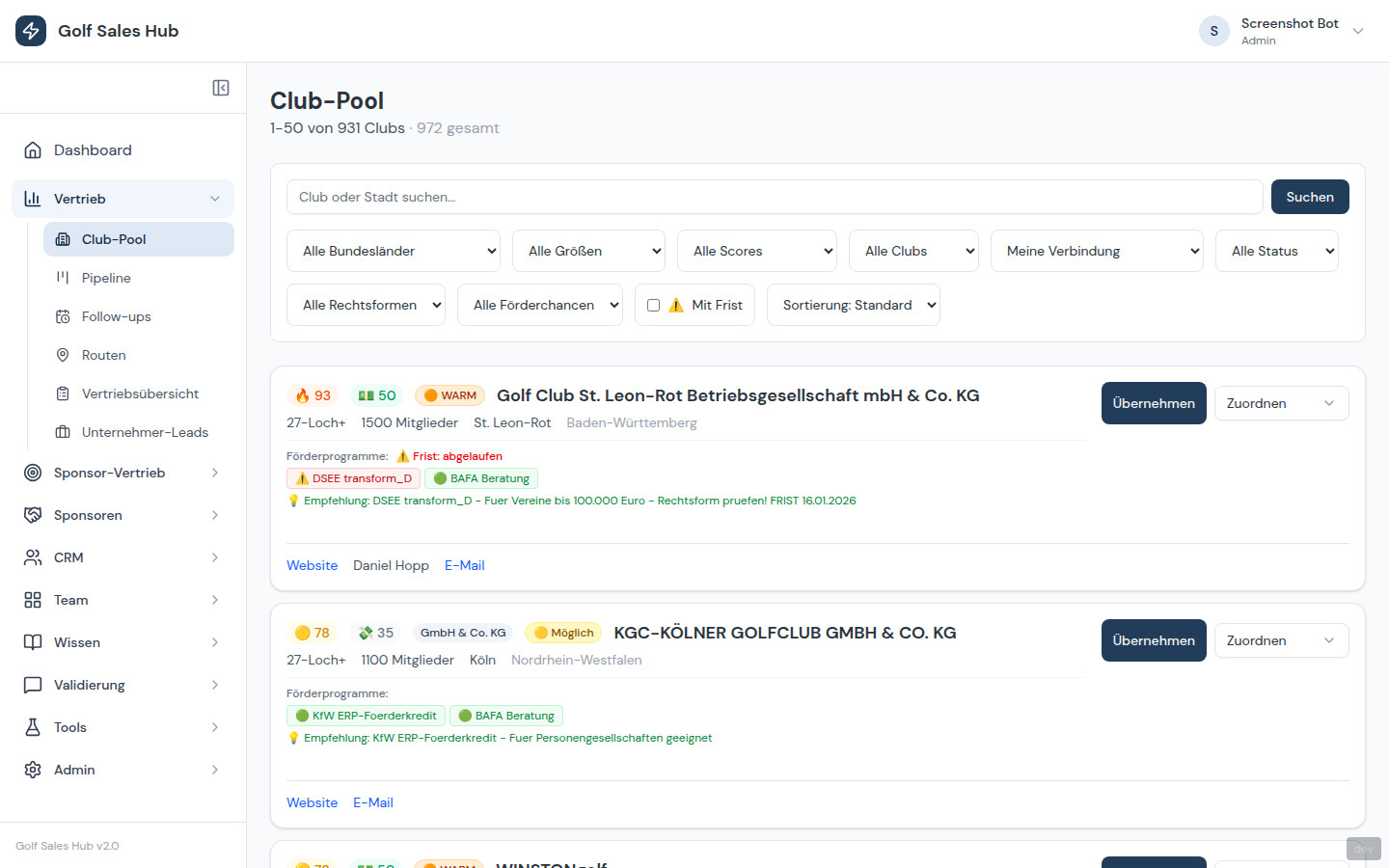 Sales Hub