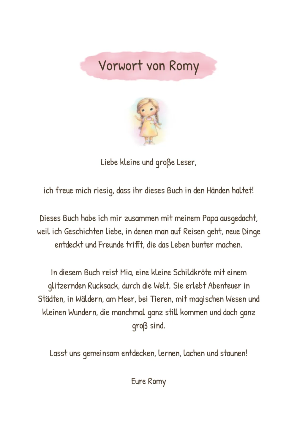 Leseprobe „Mias Weltreise“, Seite 2