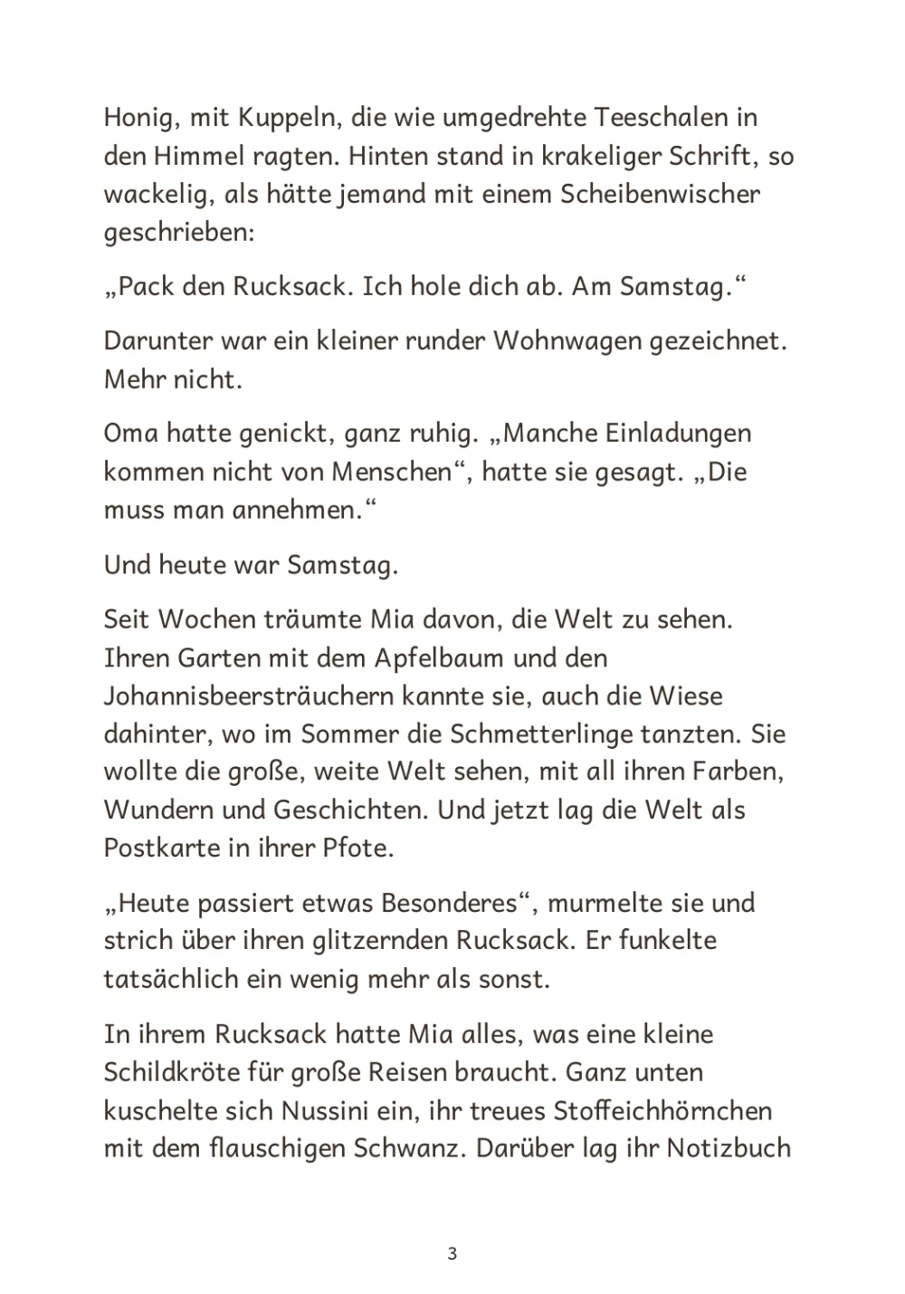 Leseprobe „Mias Weltreise“, Seite 6